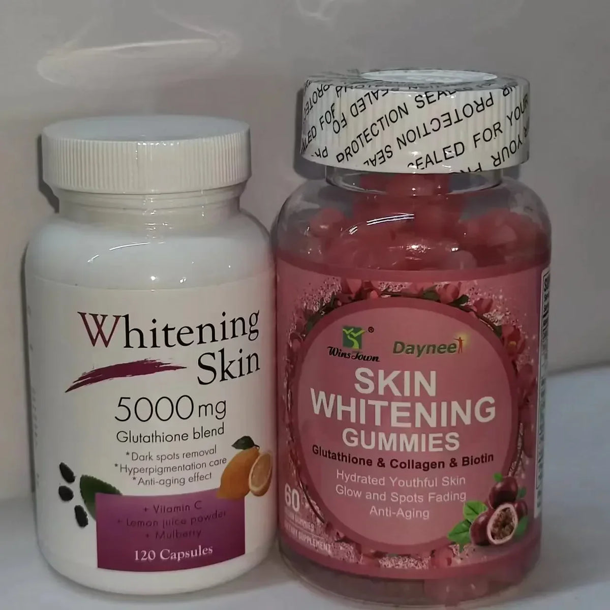 1 Set Skin Gummies Glutathione+ 5000mg Glutathione Beautifying Brightening Capsule
