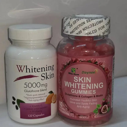 1 Set Skin Gummies Glutathione+ 5000mg Glutathione Beautifying Brightening Capsule