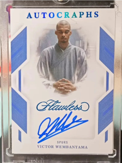 DIY Handmade Victor Wembanyama NBA Cards Kaboom NOIR Classic Design Replica Collectible Cards for Wemby Fans Collectible Gift