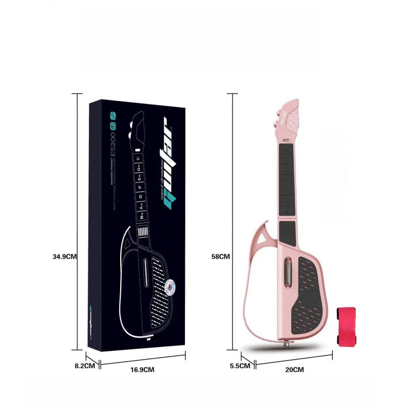 Smart Stringless Guitar Automatic Transmission Foldable Music Enlightenment Instrument Kid Musical Toy For Beginner Entry Level