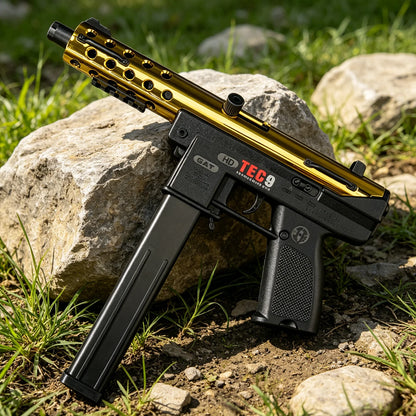 High-performance TEC-9 Gel Ball Toy Gun Orbeez Launcher, Modular Battery, Electric Pre-loading Magazine, No Bullets