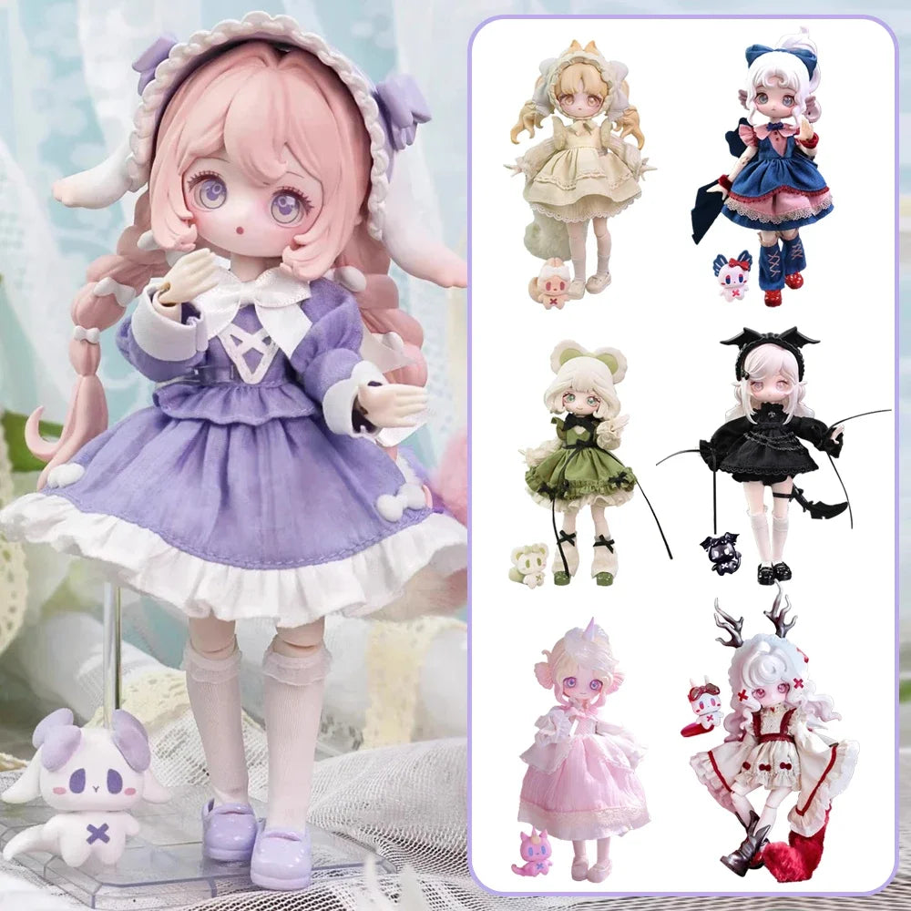 In Stock The Luluelf Story Series 1/12 BJD Movable Joint Doll Blind Box Mystery Box Action Anime Figure Dress-up toys Gift