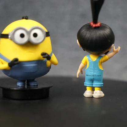 Cartoon Despicable Mes Agnes Gru Miniones Dave Stuart Action Figures Model Toys Cute Yellow Doll Desktop Ornaments ren Gift