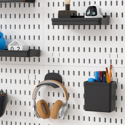 Nordic-Style Display Shelf Background Wall Storage Board: Simple Drilled Room Creative Wall Storage Pegboard Wall Combination