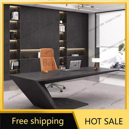 LJY Creativity Modern Computer Desks Designer Conference Work Reception Office Desk European Art Mesa Escritorio Office Furnitur