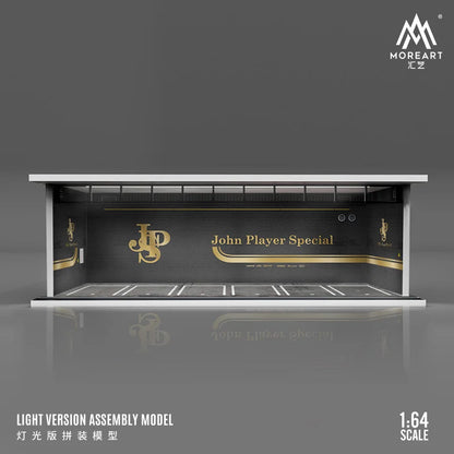 MoreArt 1:64 HKS/Advan/Spoon/Falken Painting Parking Lot Diorama, Light Diorama For Gift&Diaplay&Collectioin
