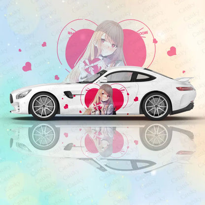 Kitagawa Marin Car Body Stickers Anime Itasha Vinyl Car Side Decal Sticker Car Sticker Automotive Decor Film