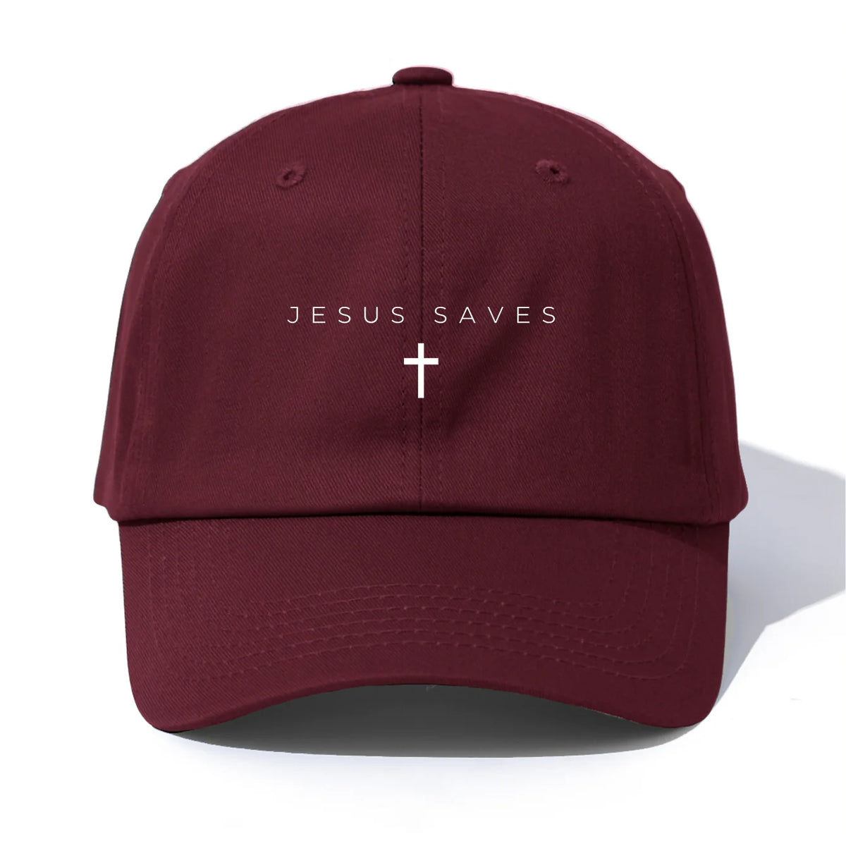 1pc JESUS SAVES Print  Baseball Cap for Adults,Minimalist Retro Style Casual Soft Adjustable Dad Hat,Perfect As Gift