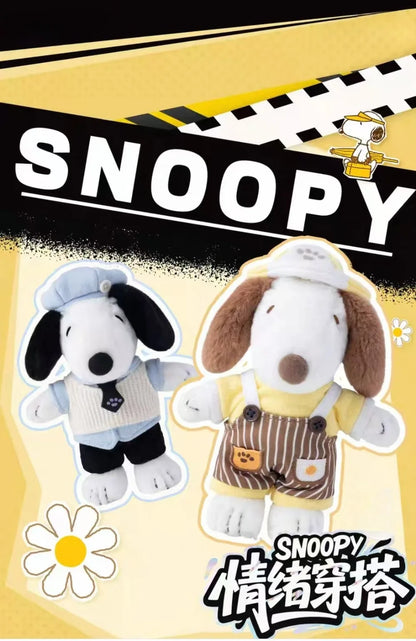 Peanuts Snoopy Mood Outfit Series Blind Box, Trendy Toy Backpack Charms, Figure Merchandise, Birthday Gifts for Girls
