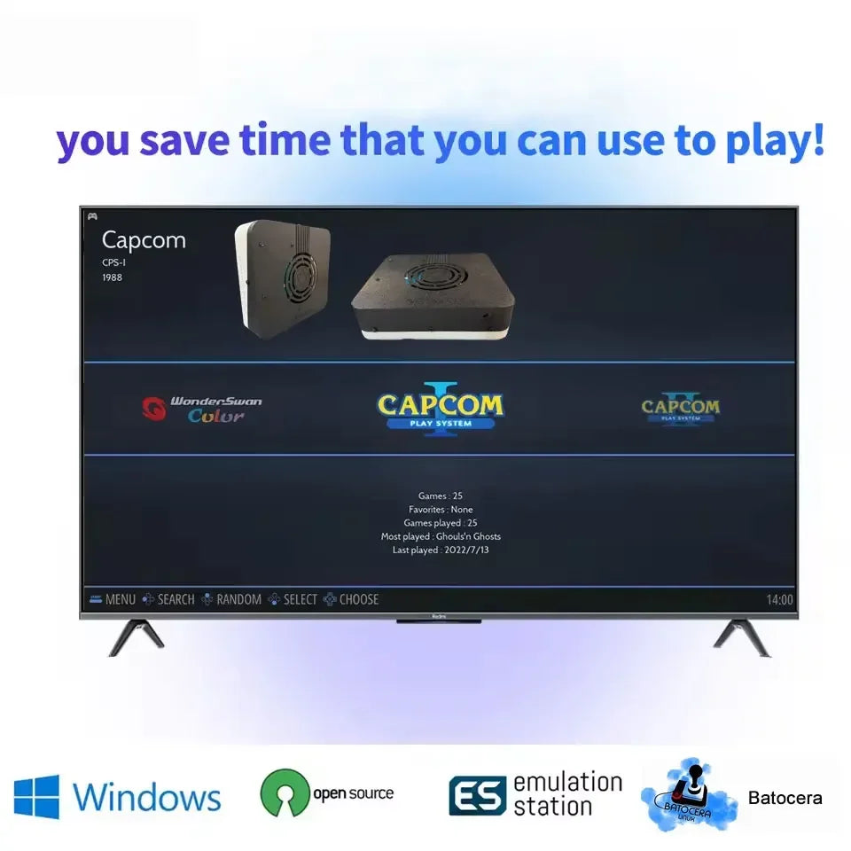 New Super Game Console X3 500G HDD 70000+Games I3-3110M For Wii PS2 N64 PSP GameCube N64 Plug and Play on TV