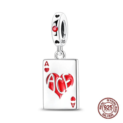 100% 925 Sterling Silver Tarot Collection Pendant DIY Hourglass Beads Fit Pandach Original Bracelet Women Jewelry Birthday Gift