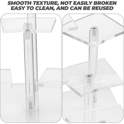 8/10 Tier Acrylic Display Riser Shlef Layered Display Action Figure Perfume Stand for Desserts Riser for Decoration Organization