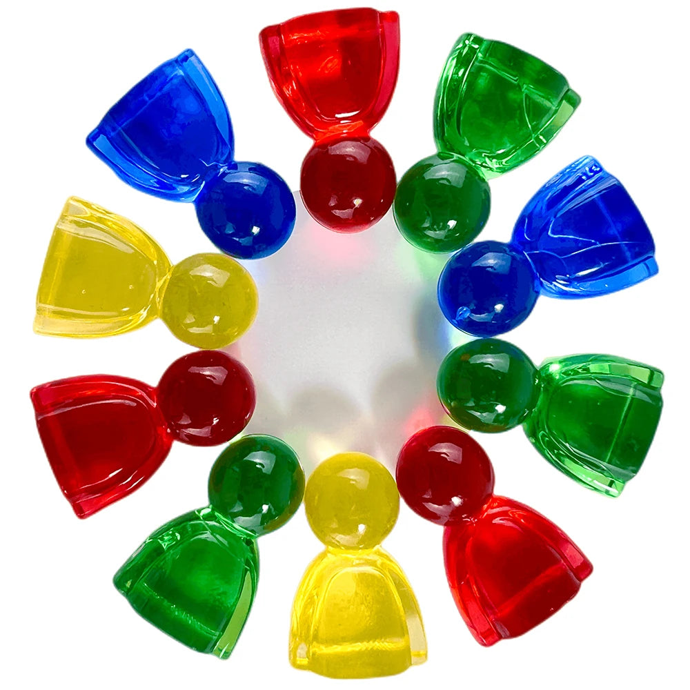 Pawn/ Chess 24mm Plastic Game Pieces for Board Game Accessories 4 Colors 10pcs