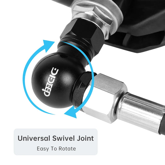DIDEEP 360 Degree Swivel Hose Regulator Adapter for Diving Accessories,Aluminium Alloy Second Stage Regulator Connector