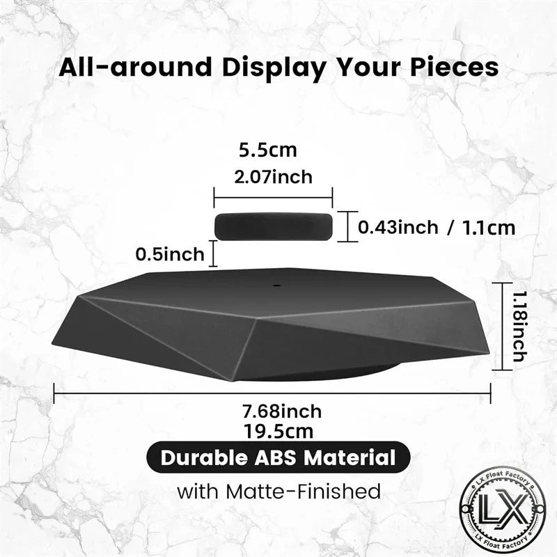 Levitating Display Stand Magnetic Floating Display with Stand for Toys Figures Miniatures Automatic Rotating Creative Gifts