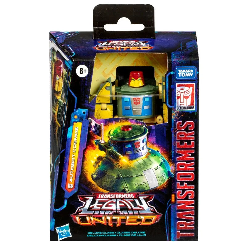 Hasbro Transformers Legacy United Deluxe Autobot Cosmos Action Figure, Convertible Robot Collectible Model Ornaments