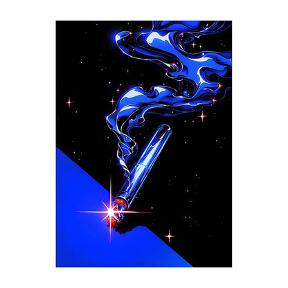 1pc Frameless Vintage Abstract Classic Canvas Poster Chrome Revolver Print Canvas Wall Art Picture for Living Room Bedroom