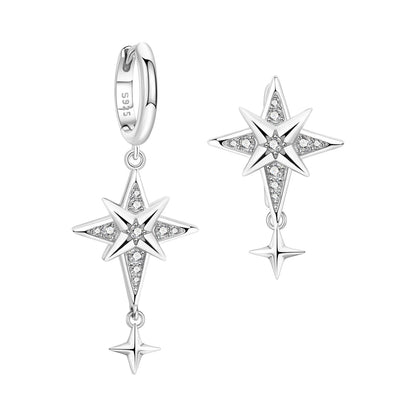 Orstarry 925 Sterling Silver Asymmetric Design Earring Key Lock Earrings Drop Earrings For Women Party Gifts Trendy Jewelry