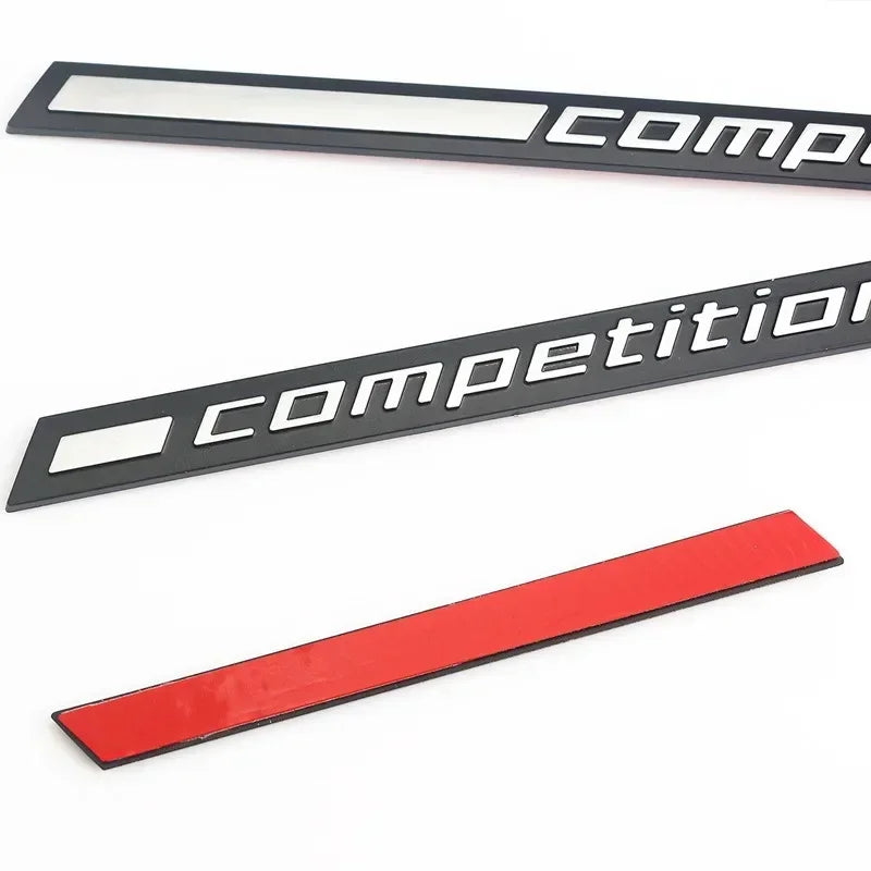 3D ABS Black Competition Logo Rear Boot Trunk Emblem Badge Sticker Decals For BMW M1 M3 M4 M5 M6 X1M X3M X4M X5M X6M