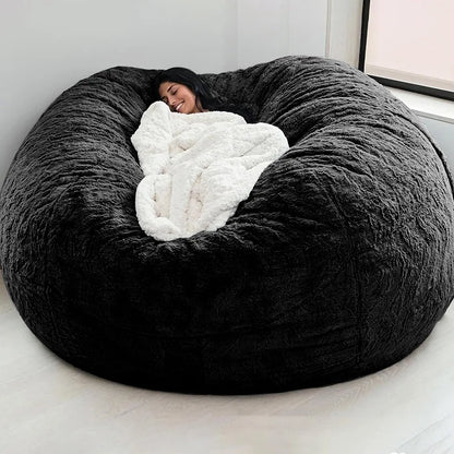 Sofa Bean Bag Flexible Bean Bag Cover Anti-fading Indoor Oversized Bean Bag Chair Cover  Dust-proof
