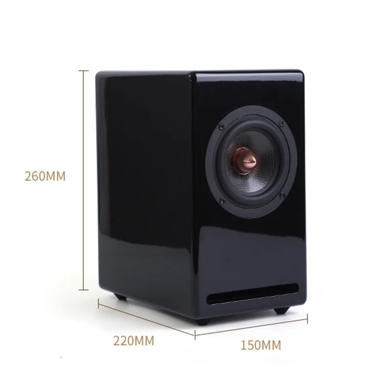 G1Pro 4Inch Carbon Fibre Full-range Paint Home Audiophile Passive Speakers HIFI Passive Bookshelf Speakers 80W Output Power 91dB