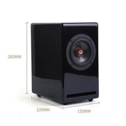 G1Pro 4Inch Carbon Fibre Full-range Paint Home Audiophile Passive Speakers HIFI Passive Bookshelf Speakers 80W Output Power 91dB