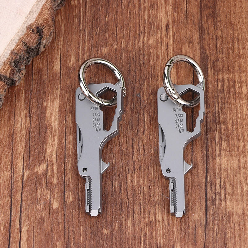 .1/2Pcs  Multifunctional Folding Screwdriver Tool Keychain Portable Mini Emergency Repair Tools Home Use Outdoor EDC Multi-tools