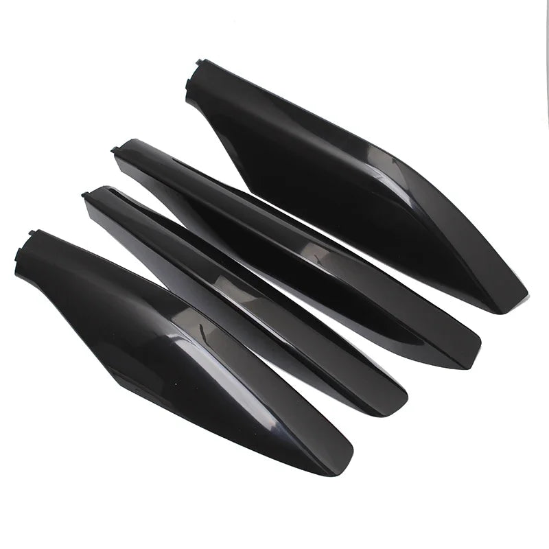 Black ABS Roof Rack Bar Rail End Protection Cover Shell 4PCS For Toyota Land Cruiser Prado Fj120 2003 - 2006 2007 2008 2009
