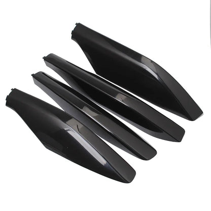 Black ABS Roof Rack Bar Rail End Protection Cover Shell 4PCS For Toyota Land Cruiser Prado Fj120 2003 - 2006 2007 2008 2009