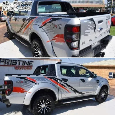 Car Stickers Both Sides Car Head Tail Decals Vinyl KK Decoration Auto Car-styling Accessories For Ford RANGER Raptor F150 Pickup