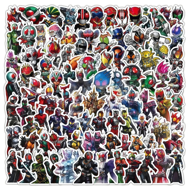 103pcs Kamen Rider stickers cool Masked Rider DIY decorations for suitcase water cup notebook desktop wall graffiti toys gifts