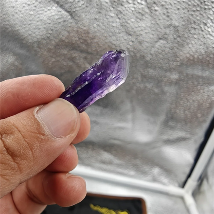 Natural Amethyst Dog Tooth Chips Small Rough Crystal Points Gravel For Succulent Pot Aquarium Vase Filling Chakra Healing Decor