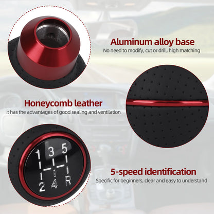 5 Speed Universal Aluminium Car Gear Shift Knob M8 M10 M11 M12 For Manual Transmission Automatic Gear level Knob Shift Lever