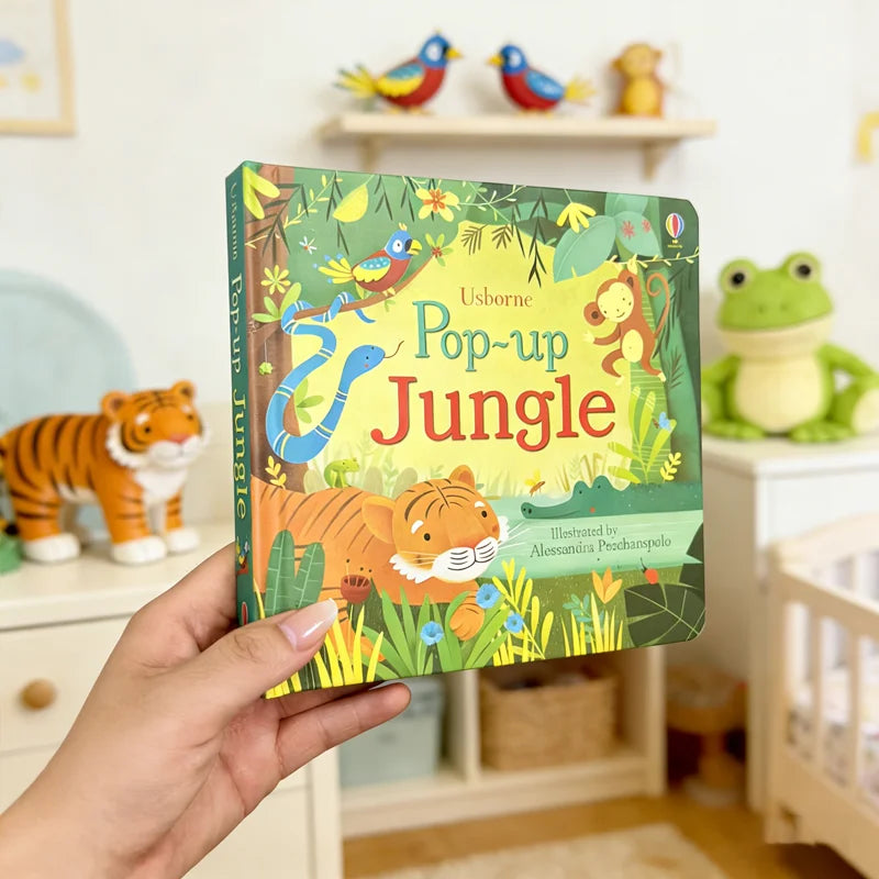 Pop-Up 3D Lift-the-Flap Book, English Picture Book for Toddlers, Early Educational Storybook,Bedtime reading materials
