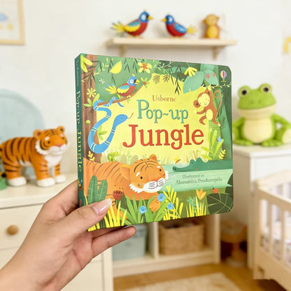 Pop-Up 3D Lift-the-Flap Book, English Picture Book for Toddlers, Early Educational Storybook,Bedtime reading materials