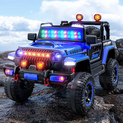 1-6-Year-Old Children's Four-Wheel Drive Electric Remote Control For Seated Off-Road Vehicles With Swing, Music And Light
