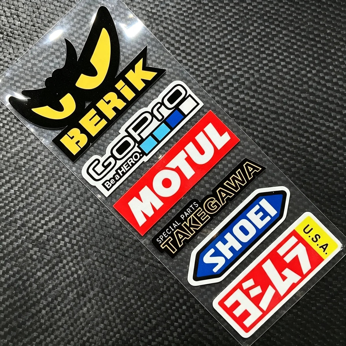 Vinyl Motorcycle Helmet Body Tank Sticker Event Sponsor Logo Decal for Kawasaki Yamaha Suzuki Honda Ktm Ducati