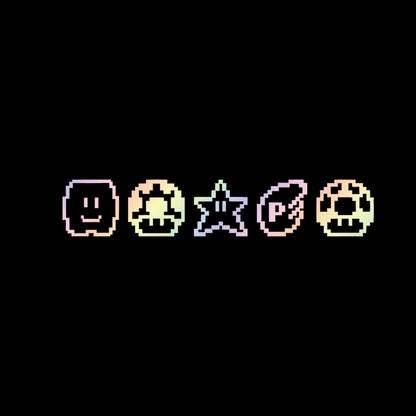 Diverting Cartoon Pixel Sticker for Car Window Anime Notebook Sticker Decoration External Accessories Waterproof PVC Vinyl Decal