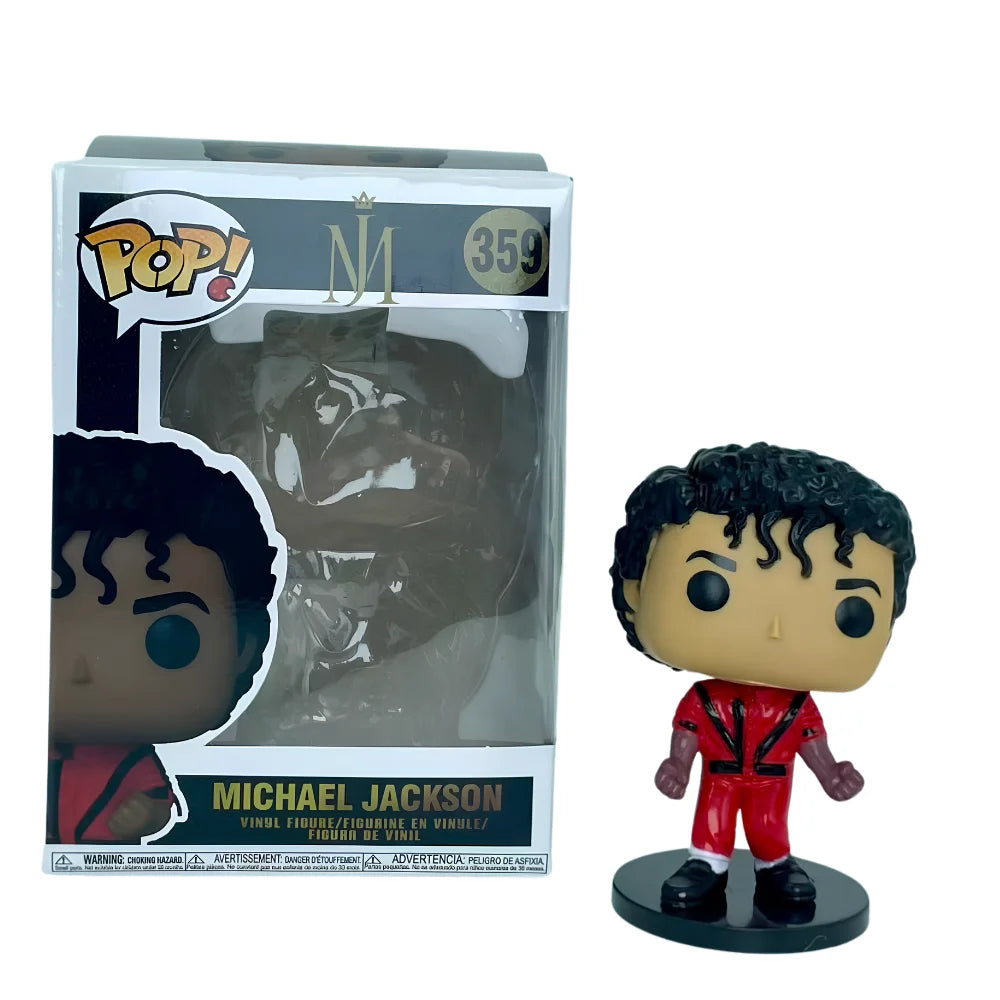 6pc Hot Funko POP! Michael Jackson King of Pop Vinyl Collectible Figure – Iconic Display Model, Great Souvenir Gift for Fans