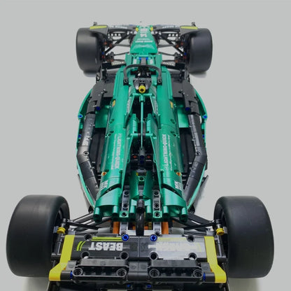 MK6022 1912PCS 1:8 New Technic Martin Aramco AMR25 Building Blocks MOC F1 Car DIY Assembly Model Set Toys Gifts for Boys Kids