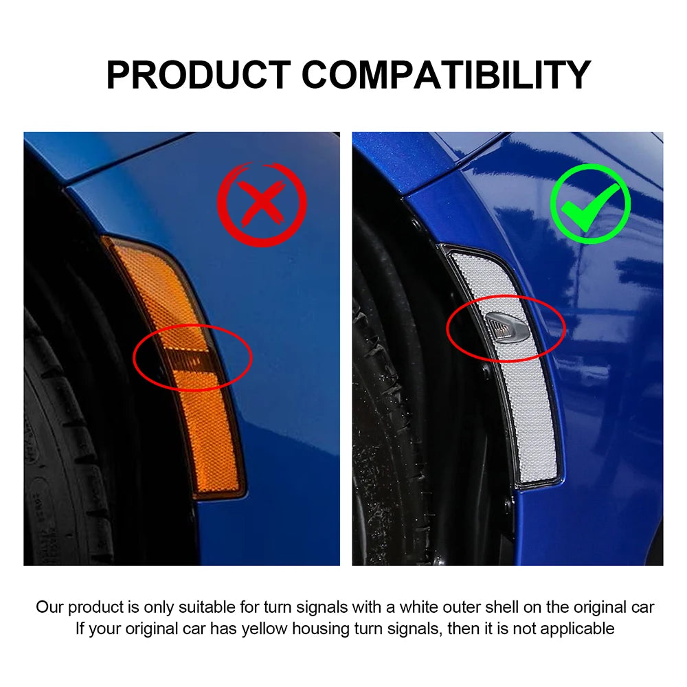 For Subaru BRZ ZD8 Toyota GR86 ZN8 2021 2022 2023 2024 2025 LED Side Marker Light Repeater Lamp Turn Signal Flashing Indicator