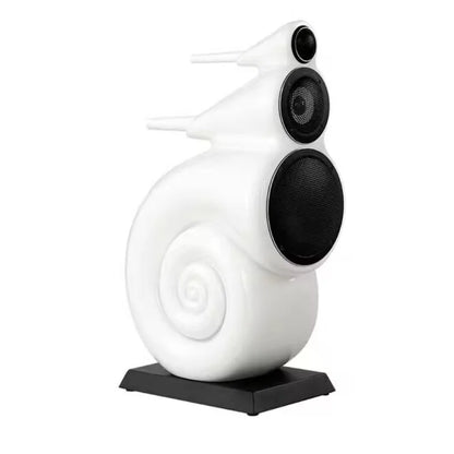 KYYSLB 5-inch Passive Home Wooden Speaker HiFi High Fidelity Bookshelf Speaker Active Triple Division 5-inch Nautilus Speaker