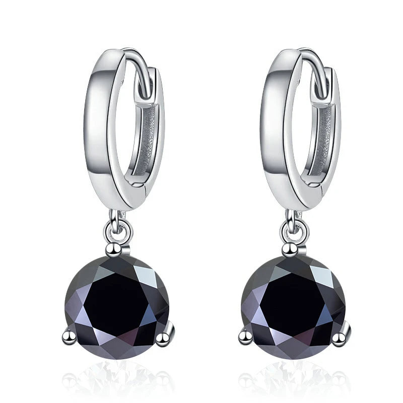 1ct/ 2ct/4ct Moissanite Diamond Earrings S925 Sliver Orginal Drop Earring Wedding Bride Jewelry with Certificate for Women