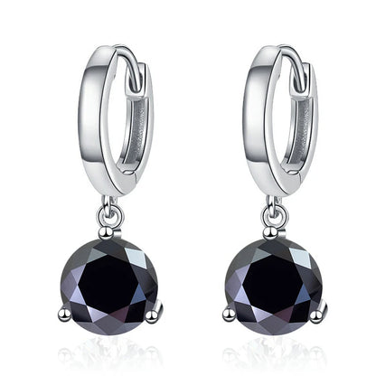 1ct/ 2ct/4ct Moissanite Diamond Earrings S925 Sliver Orginal Drop Earring Wedding Bride Jewelry with Certificate for Women