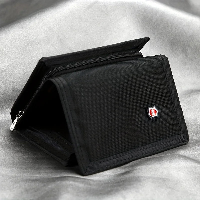 Korean Version, Wallet Zipper Coin Bag Multi-Function Classic Hot Wallet Khaki Card Bag Folding