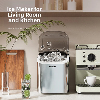220V Portable Ice Maker Machine for Home & Camping Quick Ice Self-Cleaning Small Ice Machine For HomeOutdoor Energy Efficien