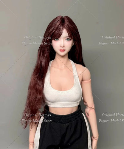 19 Style 1/6 Scale Female Soldier Scene Accessories Tang Li Head Cover Wigs Series For 12-inches Action Figure Doll Bald Head