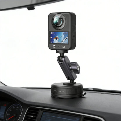Suction Cup Camera Car Mount for Insta360 X6 X5 X4 GO Ultra ACE PRO 2 GO 3S Vehicle Windshield Holder 360 Adjustable Accessories