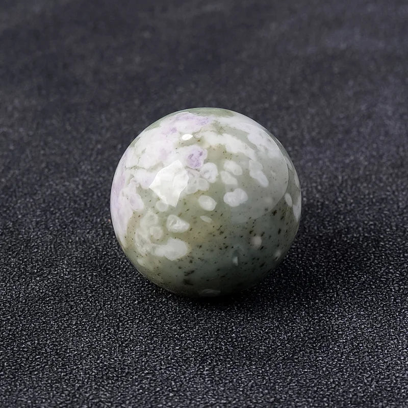 16mm Natural Crystal Ball No Hole Beads, Polished Agate Gemstone Sphere Bulk for DIY Jewelry Crafts Home Decor Gifts