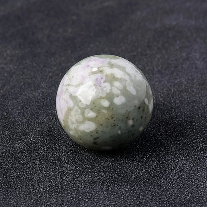 16mm Natural Crystal Ball No Hole Beads, Polished Agate Gemstone Sphere Bulk for DIY Jewelry Crafts Home Decor Gifts
